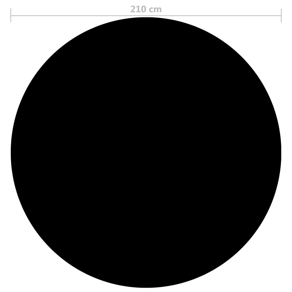 vidaXL Zwembadhoes 210 cm PE zwart
