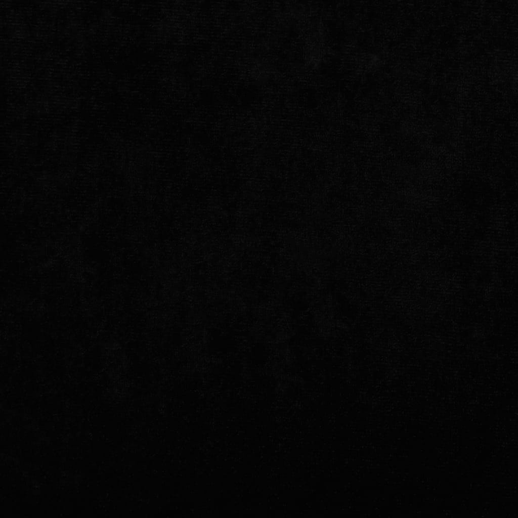 vidaXL Hondenmand met verlengstuk 100x50x30 cm fluweel zwart