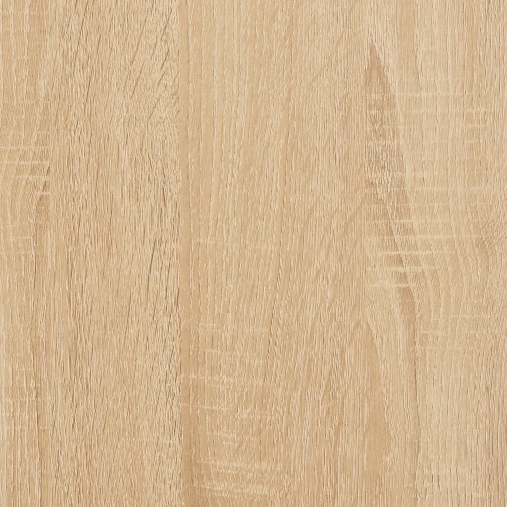 vidaXL Bedframe bewerkt hout sonoma eikenkleurig 75x190 cm