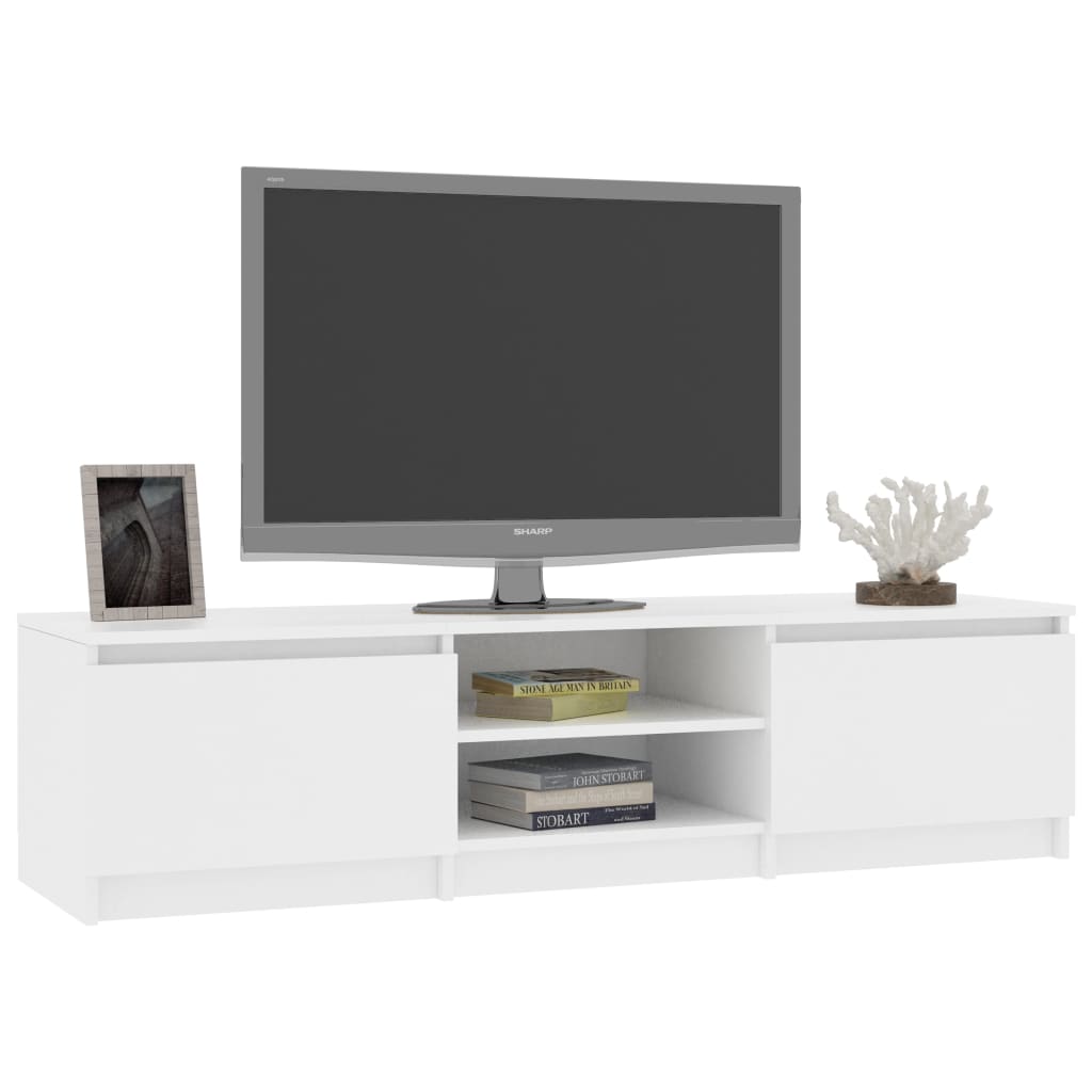 vidaXL Tv-meubel 140x40x35,5 cm bewerkt hout wit