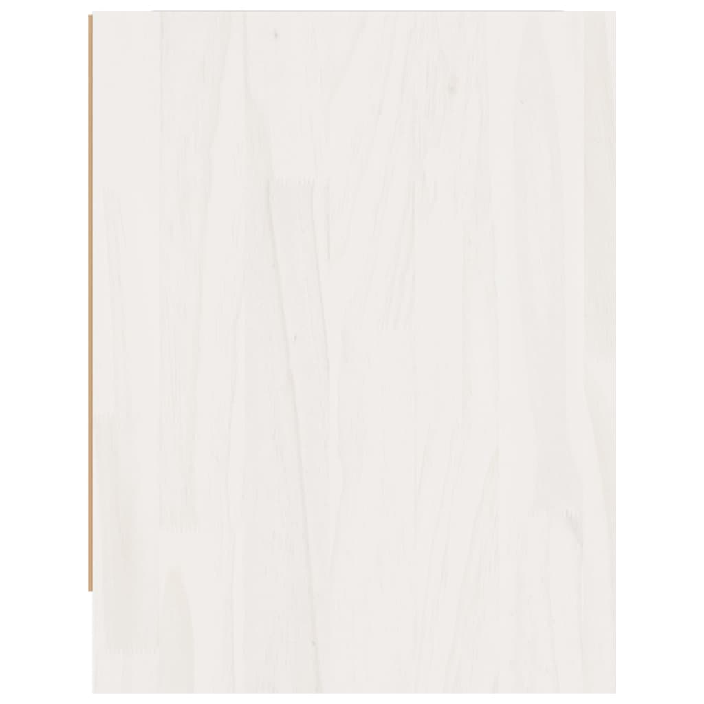 vidaXL Nachtkastjes 2 st 40x30,5x40 cm massief grenenhout wit