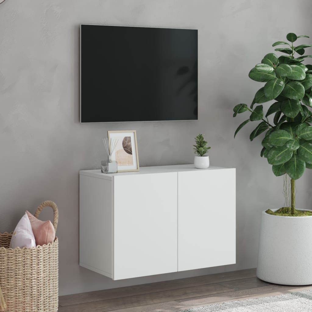 vidaXL Tv-meubel wandgemonteerd 60x30x41 cm wit