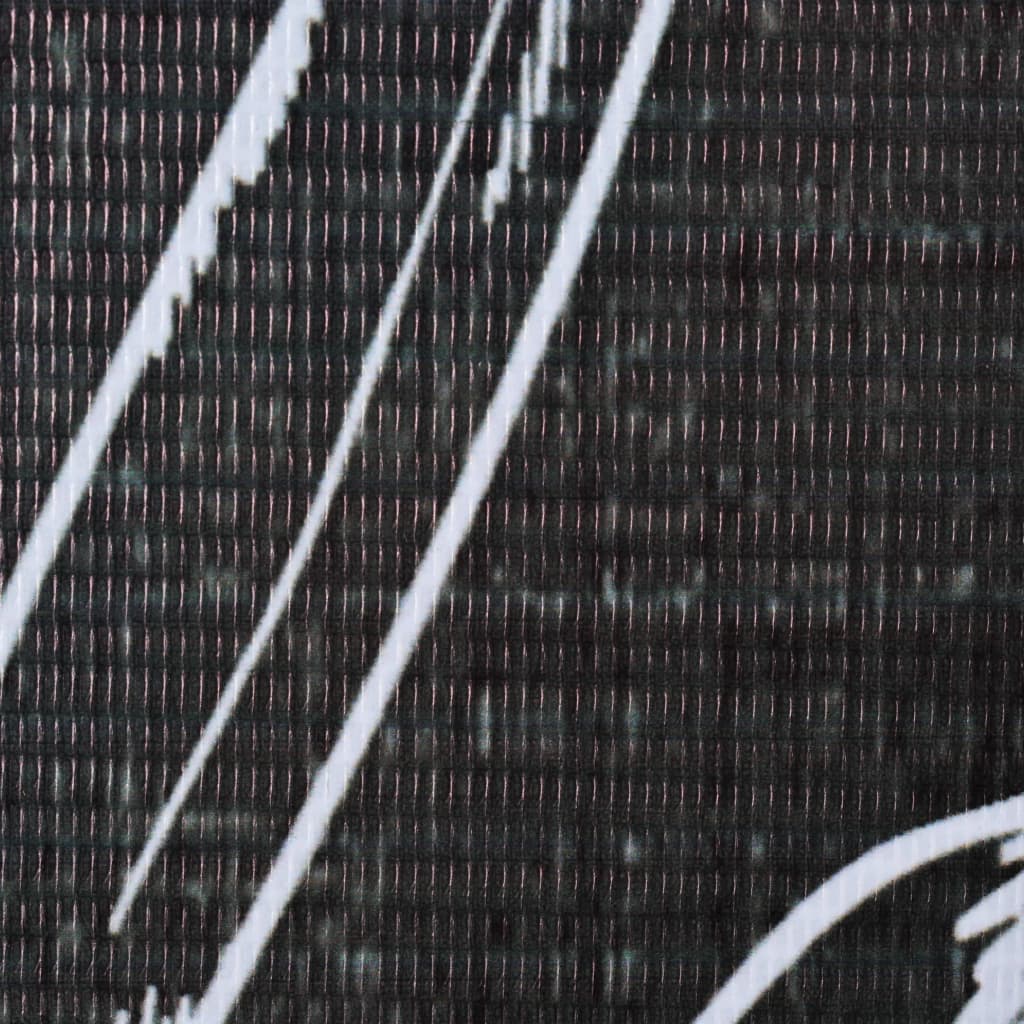 vidaXL Kamerscherm inklapbaar veren 160x170 cm zwart en wit