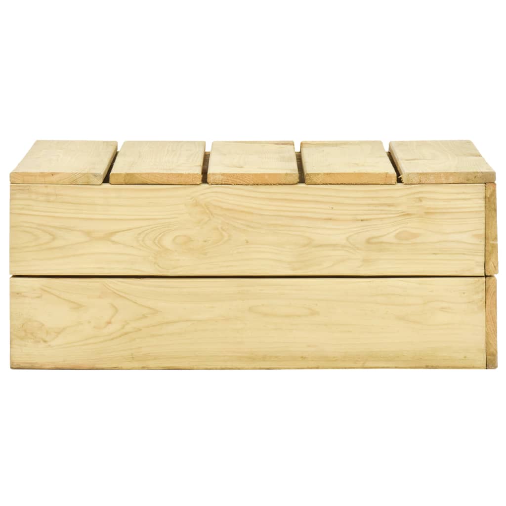vidaXL Tuintafel 75x75x31 cm geïmpregneerd grenenhout