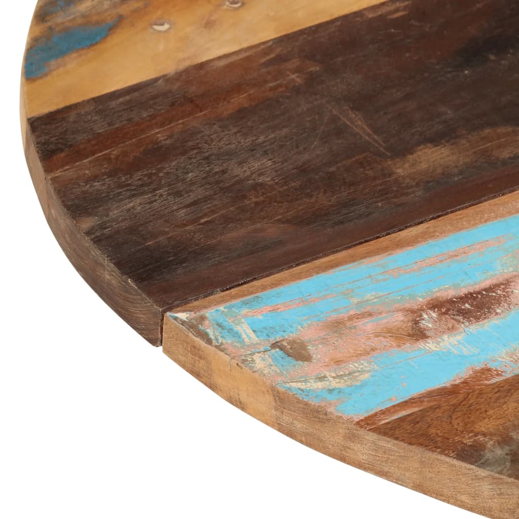 vidaXL Tafelblad rond 25-27 mm 80 cm massief gerecycled hout