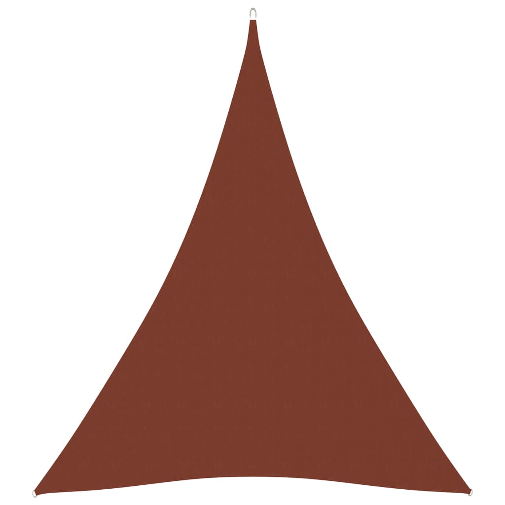 vidaXL Zonnescherm driehoekig 4x5x5 m oxford stof terracottakleurig