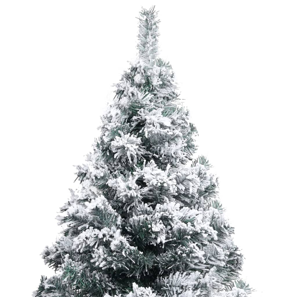 vidaXL Kunstkerstboom met verlichting en kerstballen 240 cm PVC groen