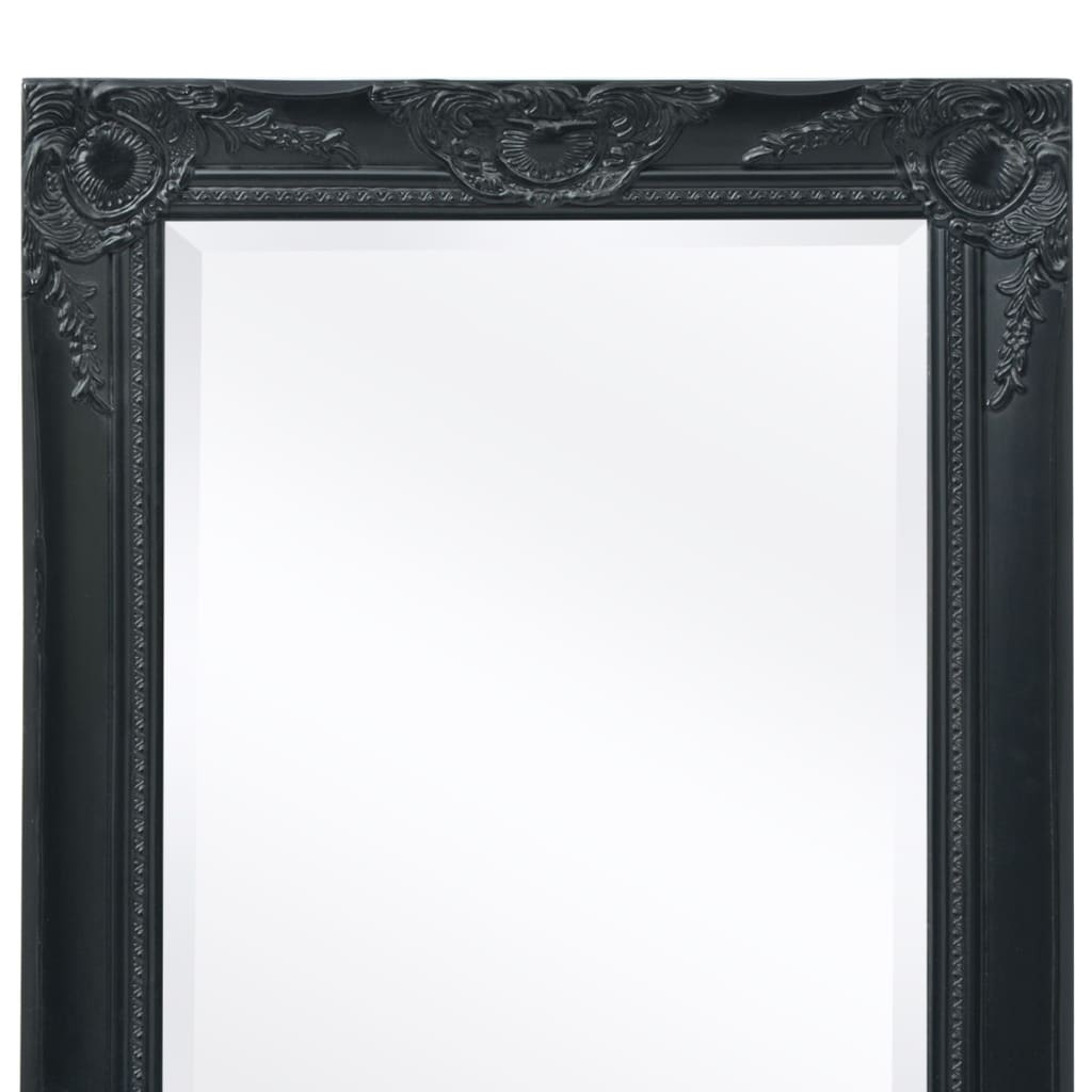 vidaXL Wandspiegel Barok 100 x 50 cm zwart