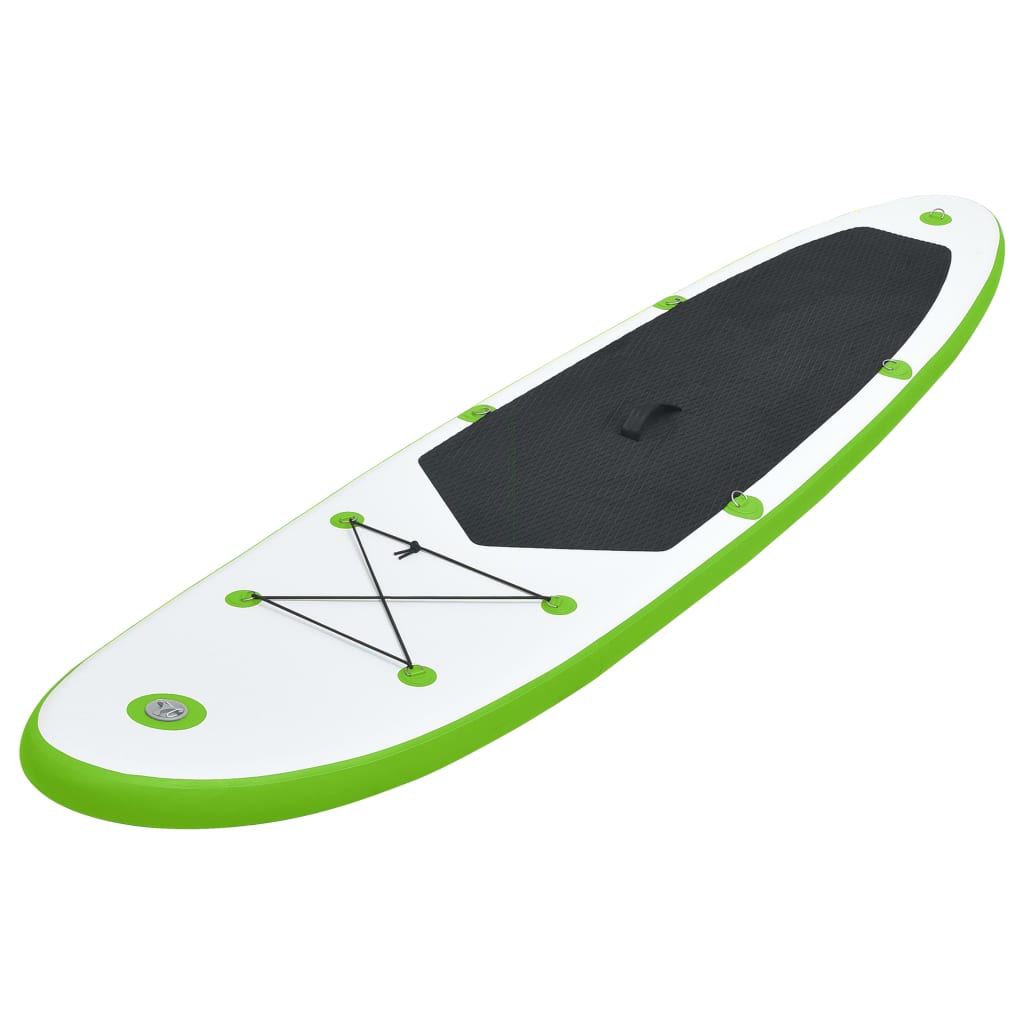 vidaXL Stand-up paddleboard opblaasbaar groen en wit