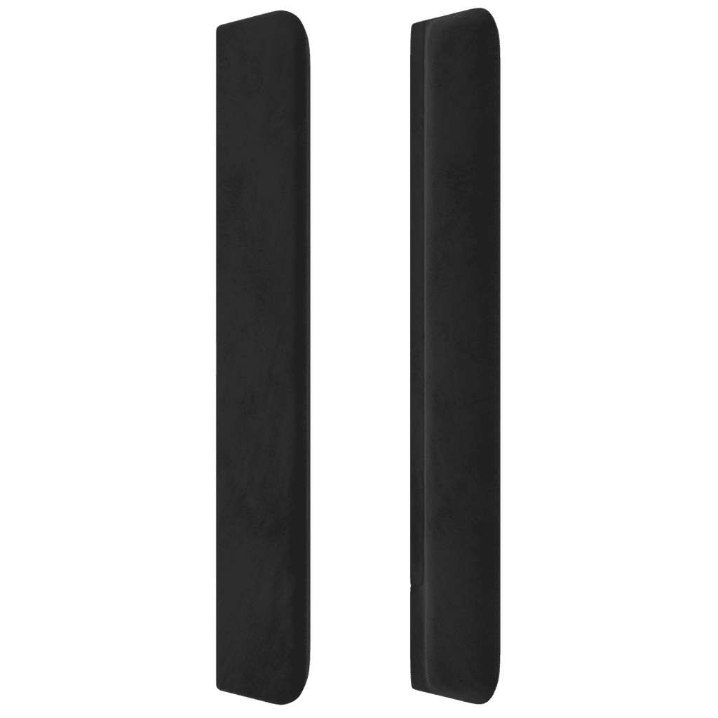 vidaXL Boxspring met matras fluweel zwart 90x190 cm