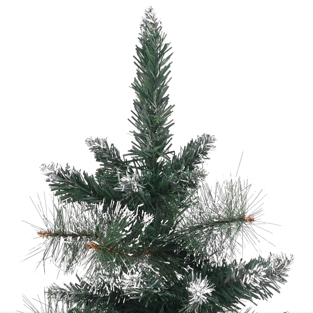 vidaXL Kunstkerstboom met standaard 60 cm PVC groen en wit