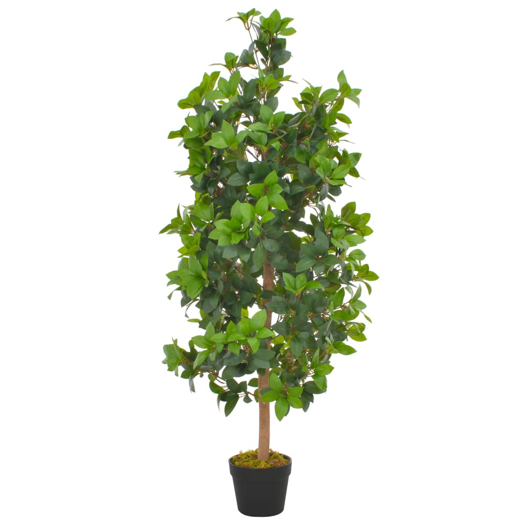 vidaXL Kunstplant met pot laurierboom 120 cm groen
