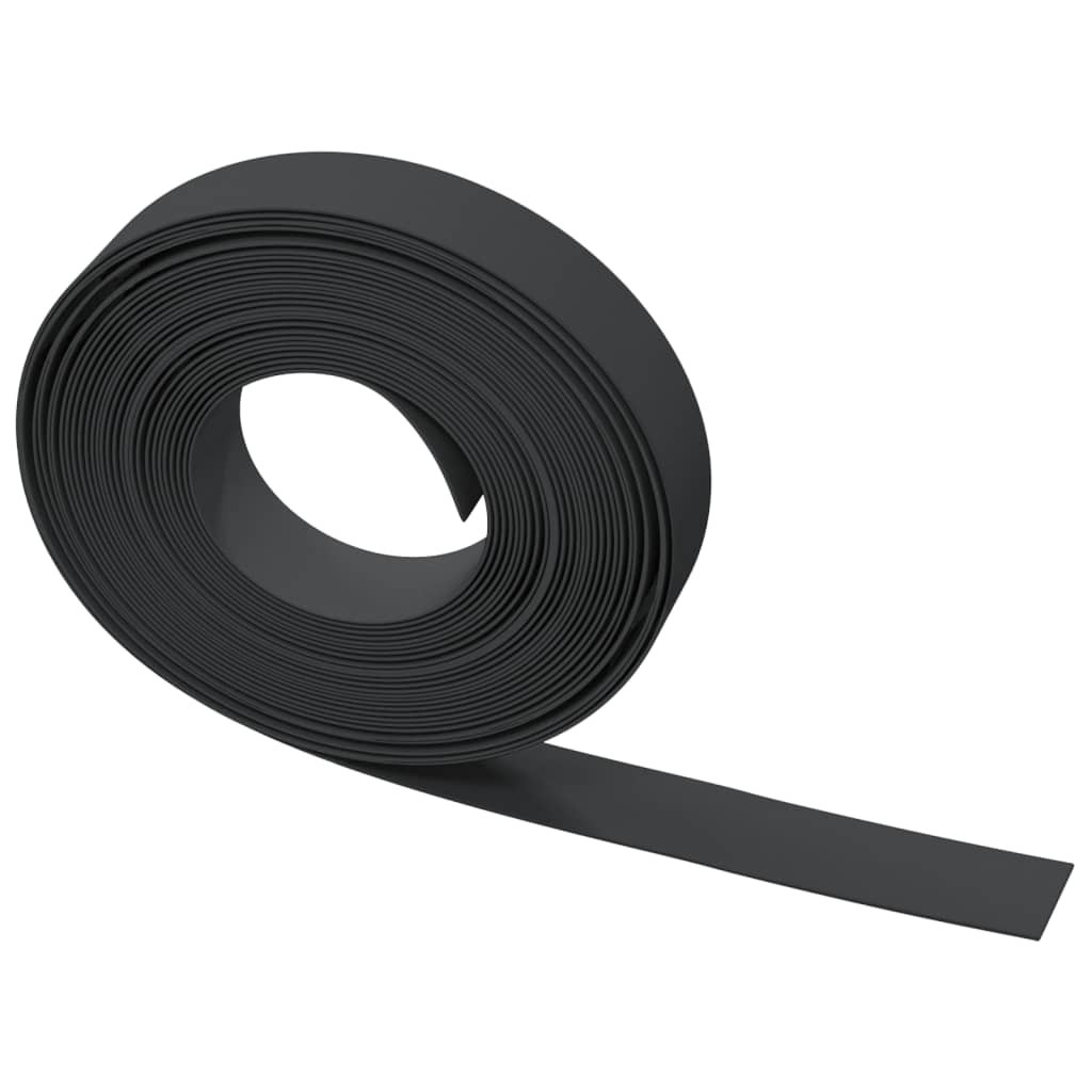vidaXL Tuinbegrenzing 10 m 10 cm polyetheen zwart