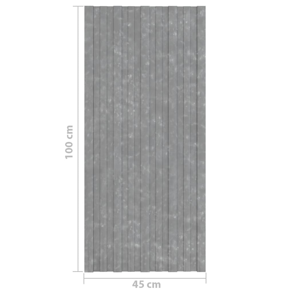 vidaXL Dakpanelen 12 st 100x45 cm gegalvaniseerd staal zilverkleurig
