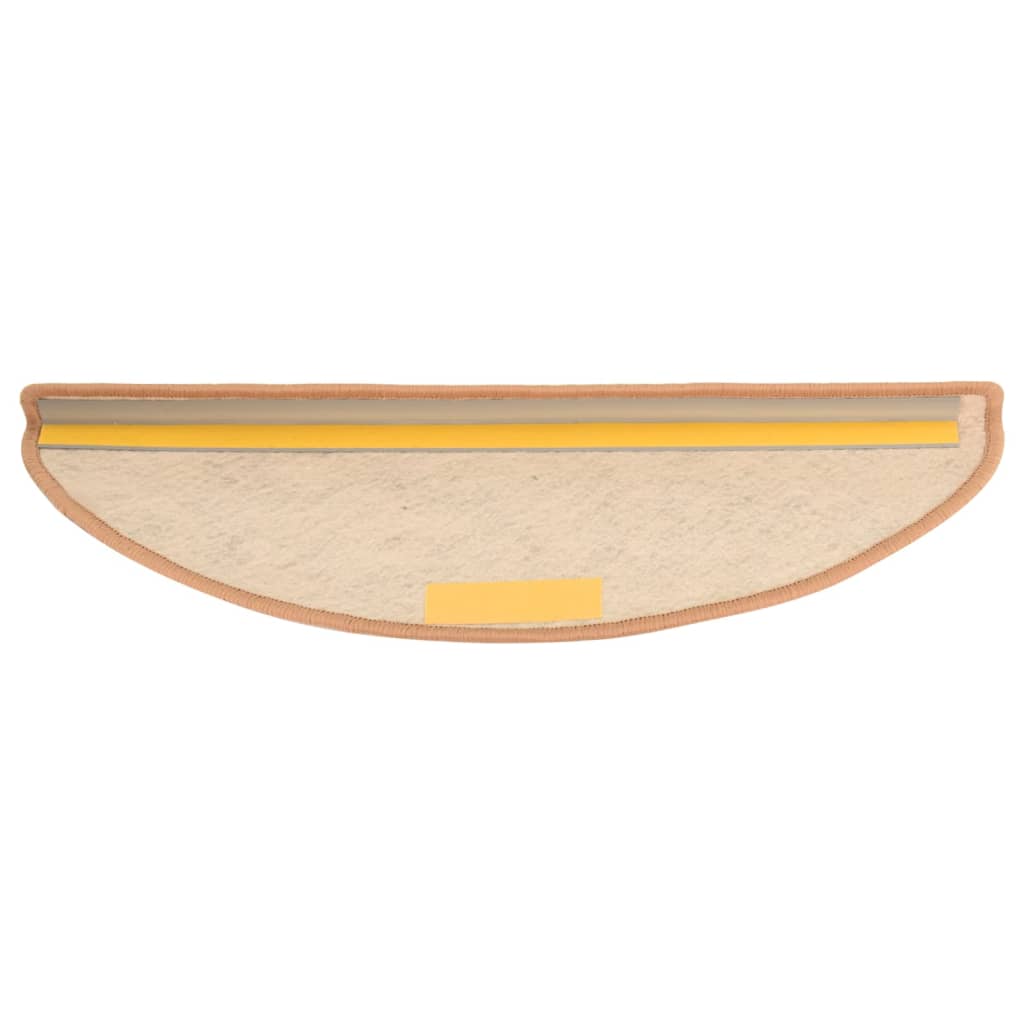 vidaXL Trapmatten zelfklevend 15 st sisal-look 65x21x4 cm oranje