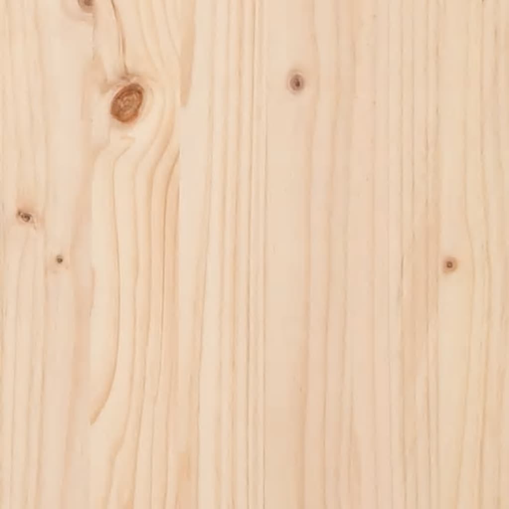 vidaXL Hoofdbord 125,5x4x100 cm massief grenenhout