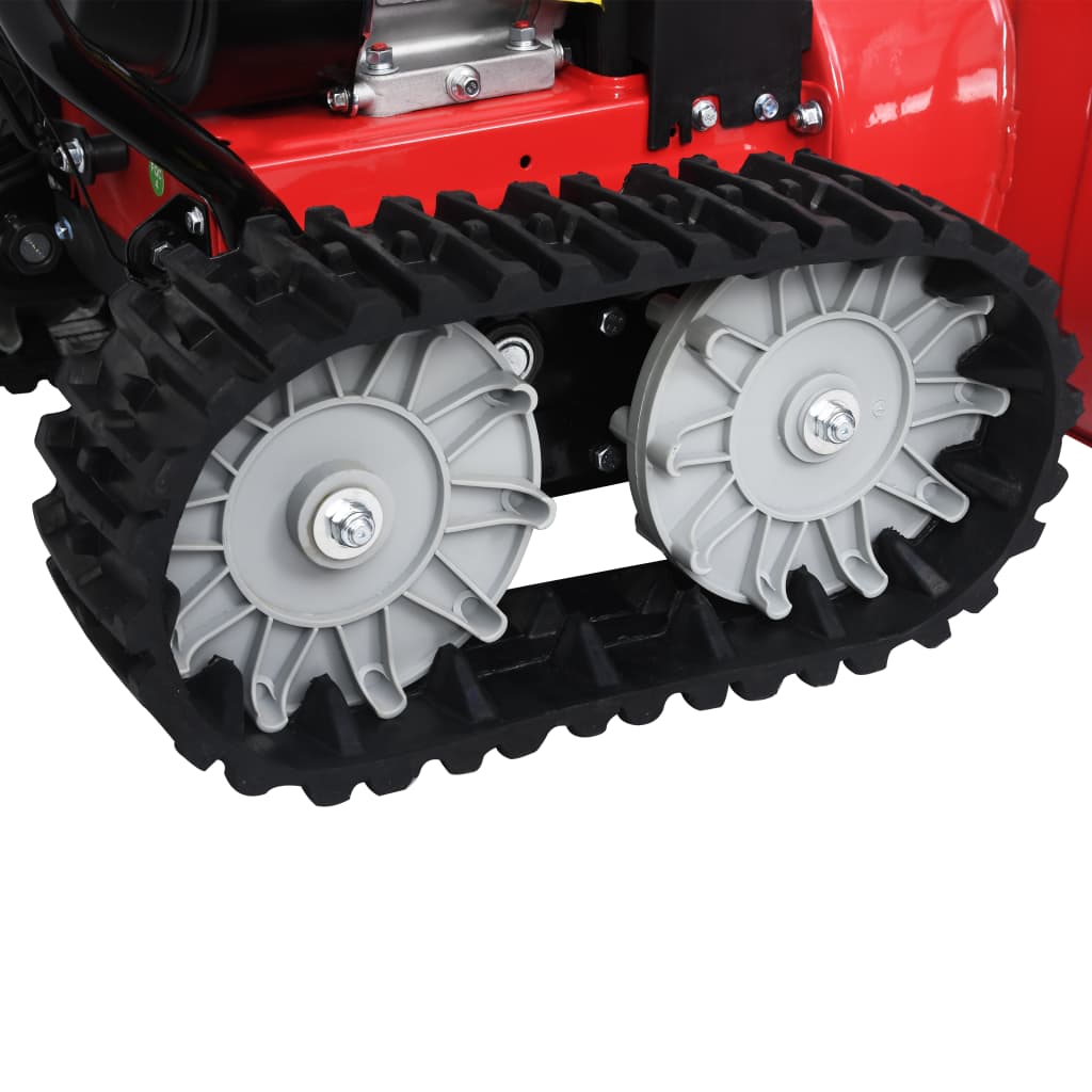 vidaXL Sneeuwblazer tweefasig 196 cc 6,5 pk kunststof rood en zwart