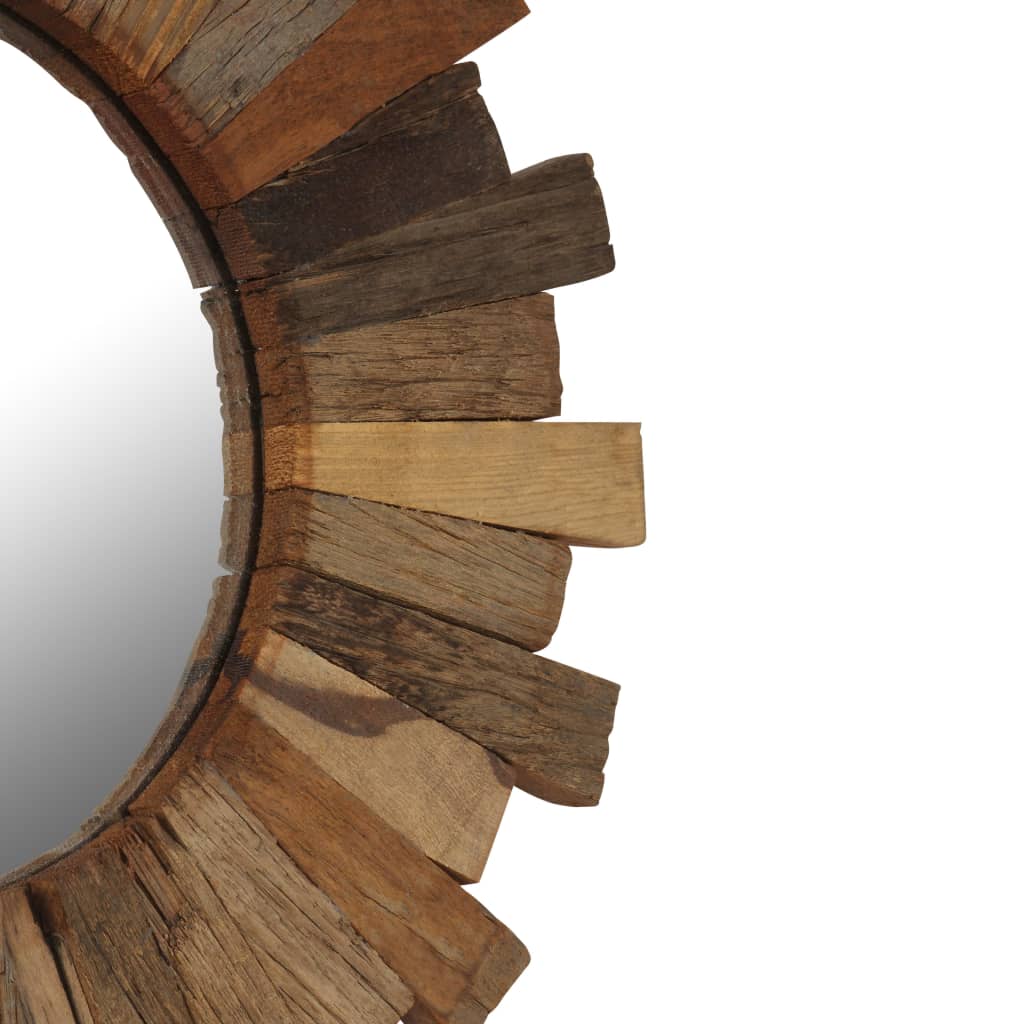 vidaXL Wandspiegel 50 cm massief gerecycled hout