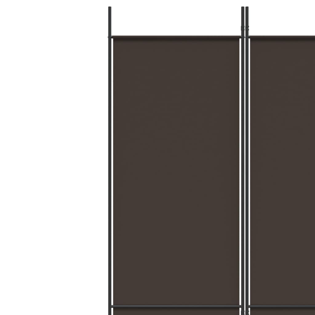 vidaXL Kamerscherm met 3 panelen 150x220 cm stof bruin