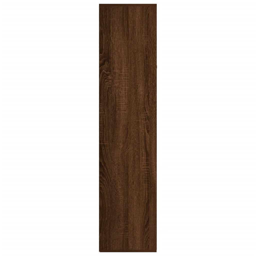 vidaXL Boekenkast 66x30x130 cm bewerkt hout bruineikenkleurig