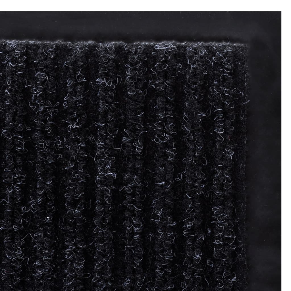 vidaXL Deurmat 117x220 cm PVC zwart