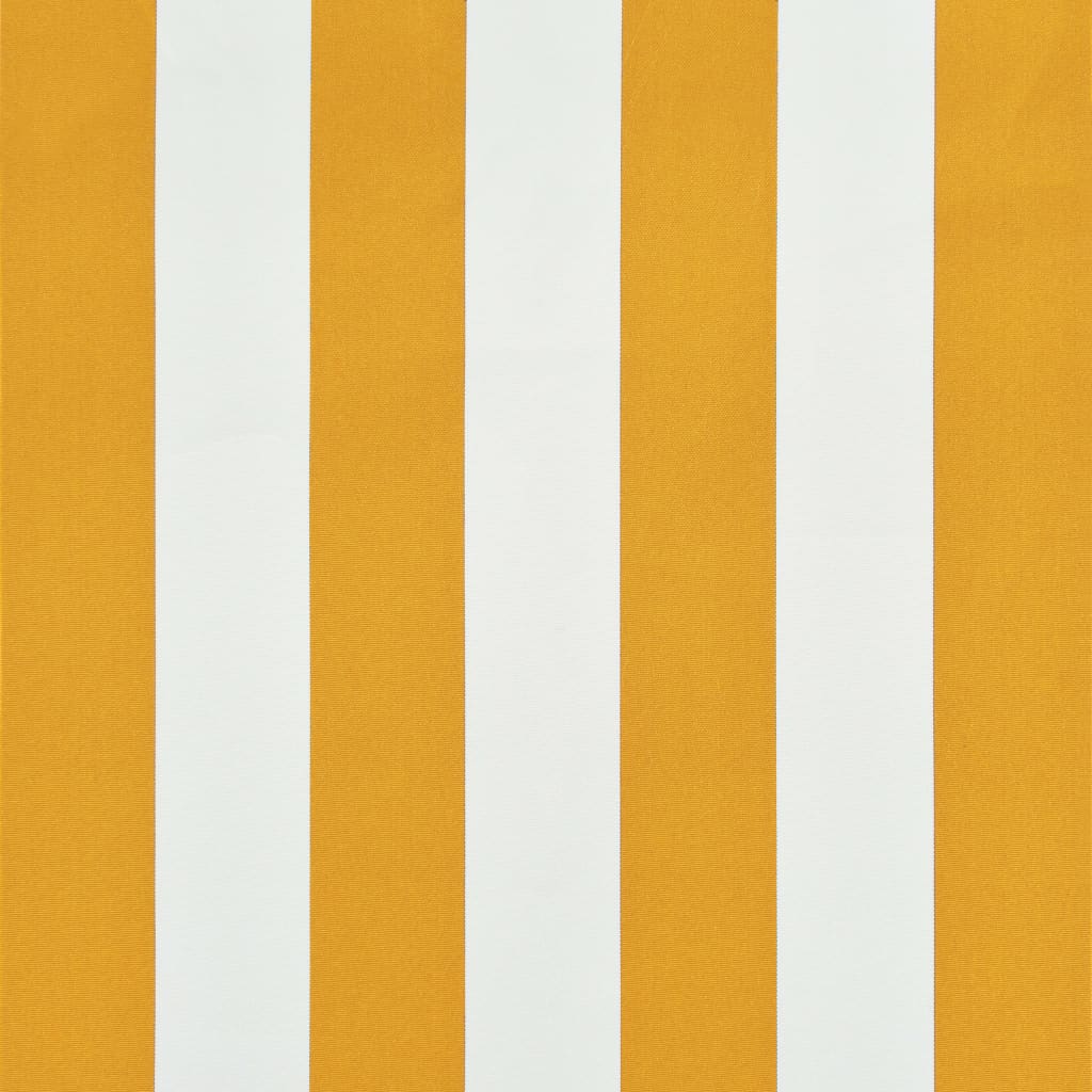 vidaXL Luifel uittrekbaar 150x150 cm geel en wit