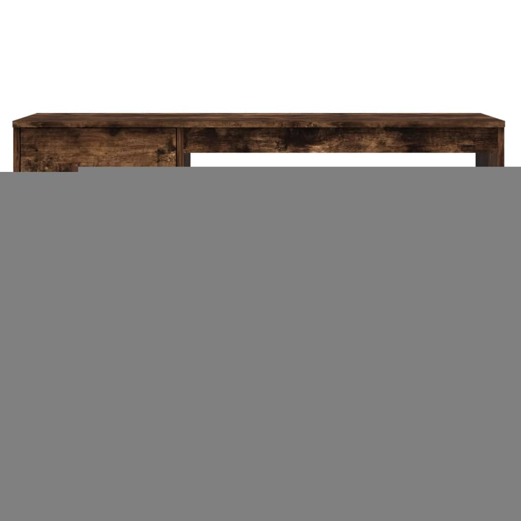 vidaXL Bureau met lade 115x50x75 cm bewerkt hout gerookt eikenkleurig