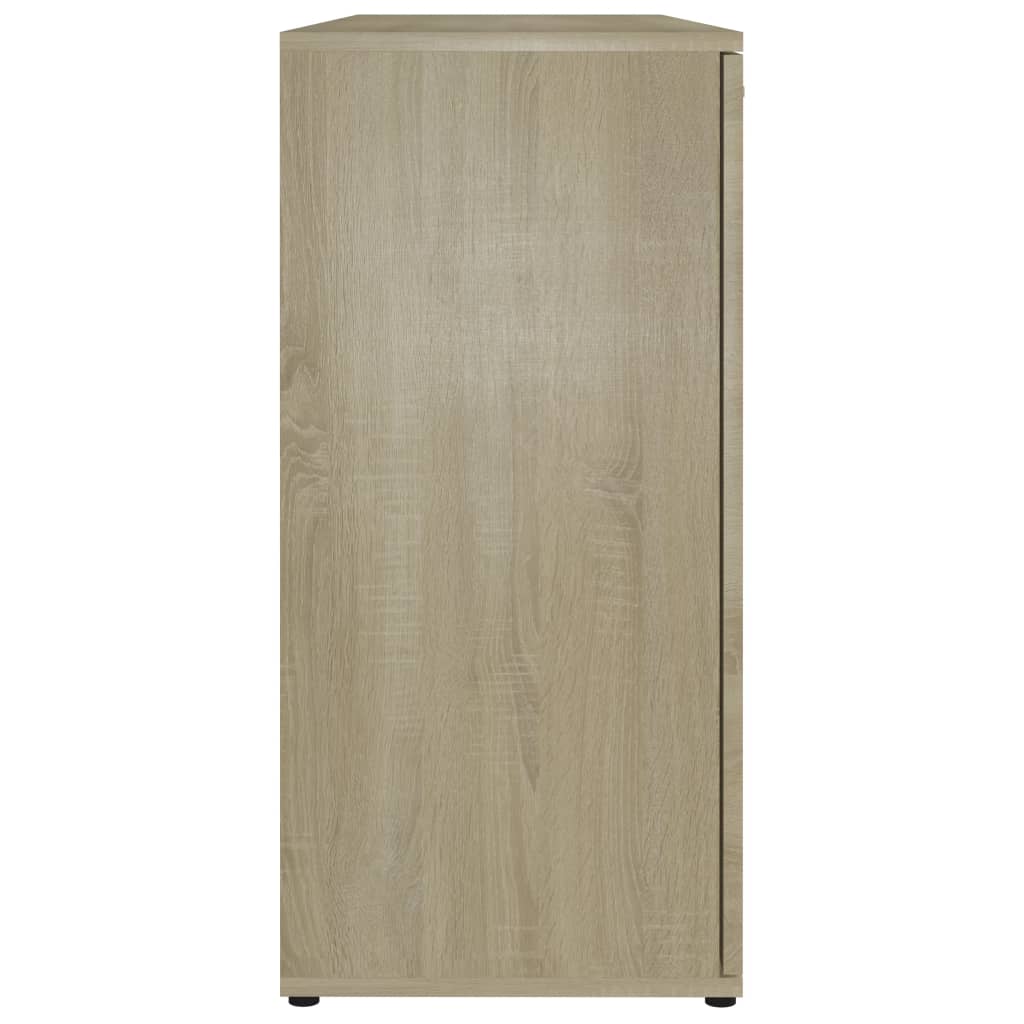 vidaXL Dressoir 120x35,5x75 cm bewerkt hout sonoma eikenkleurig