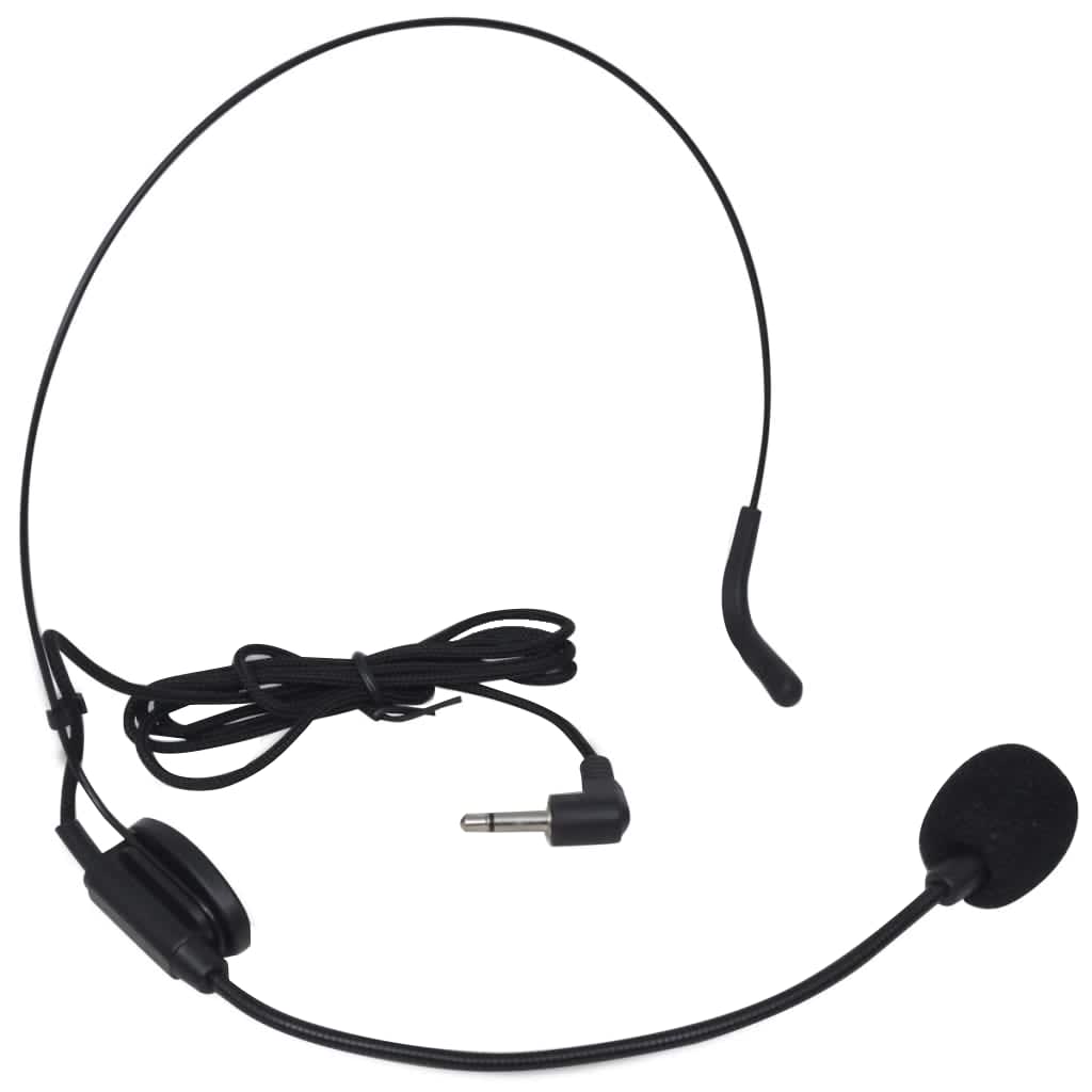 Ontvanger met 1 draadloze microfoon en 1 draadloze koptelefoon VHF
