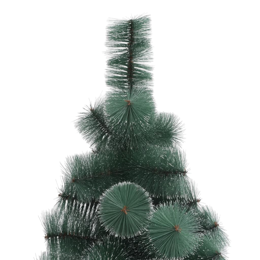 vidaXL Kunstkerstboom met verlichting en standaard 240 cm PET groen
