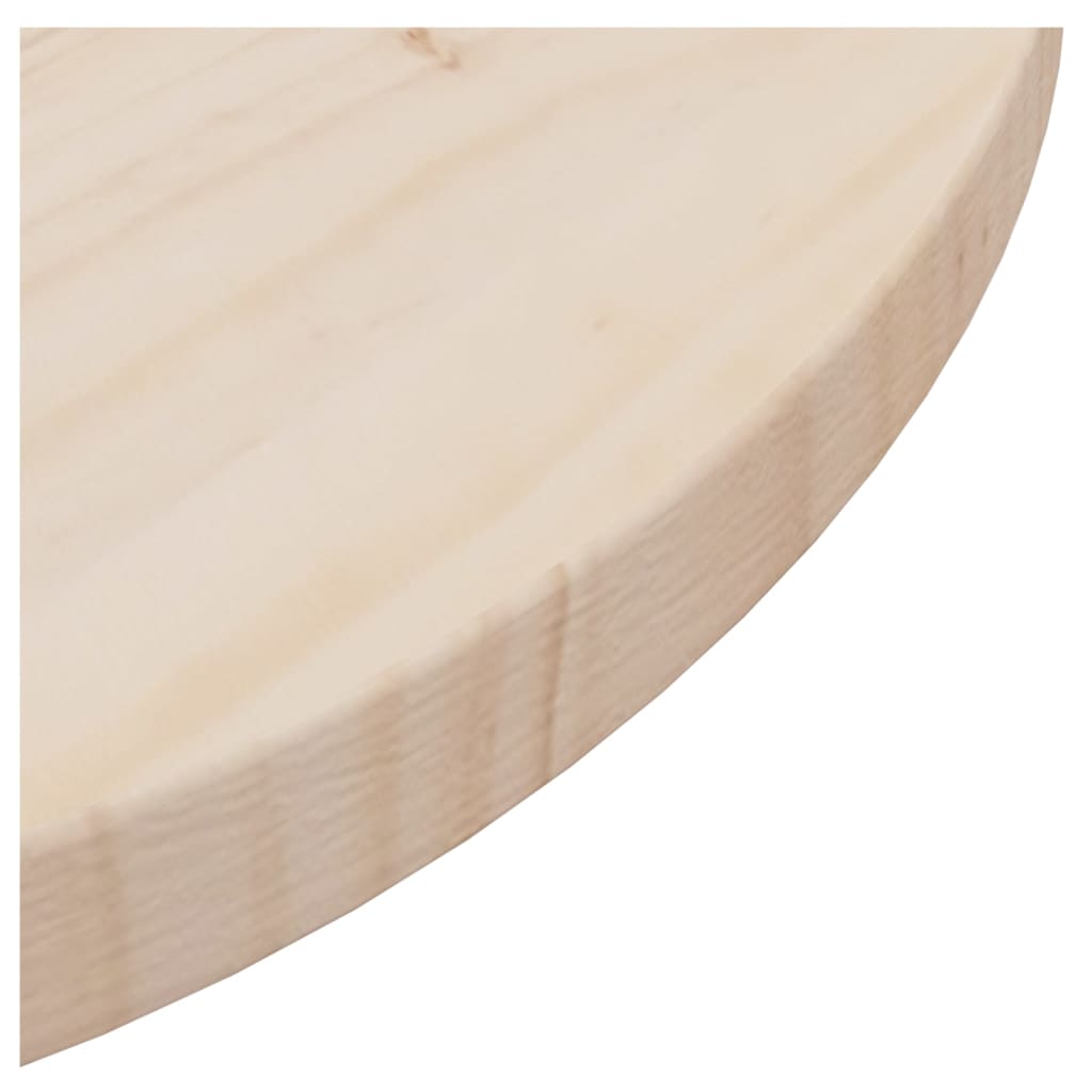 vidaXL Tafelblad Ø80x2,5 cm massief grenenhout
