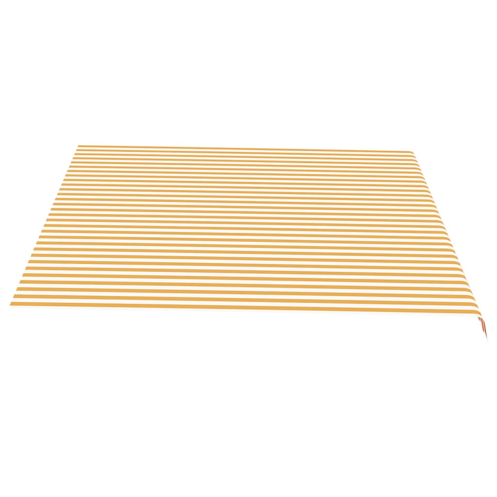 vidaXL Vervangingsdoek voor luifel 4,5x3,5 m geel en wit