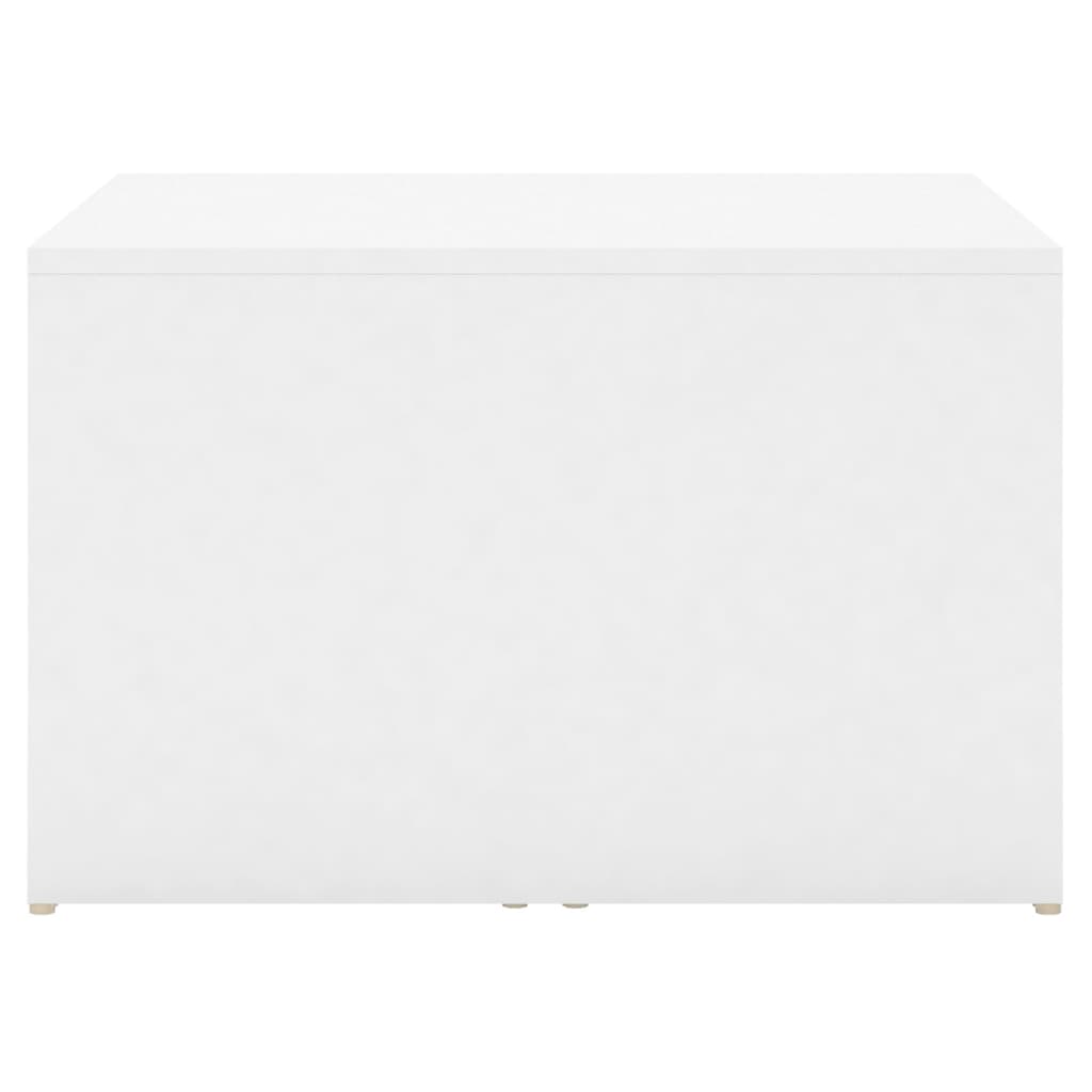 vidaXL 3-delige Salontafelset 60x60x38 cm bewerkt hout wit