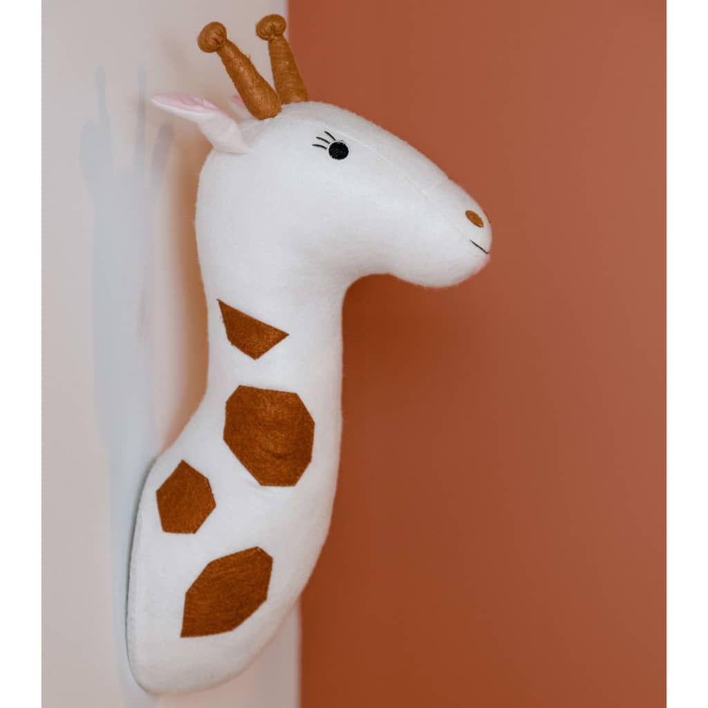 CHILDHOME Giraffenkop wanddecoratie vilt ecru