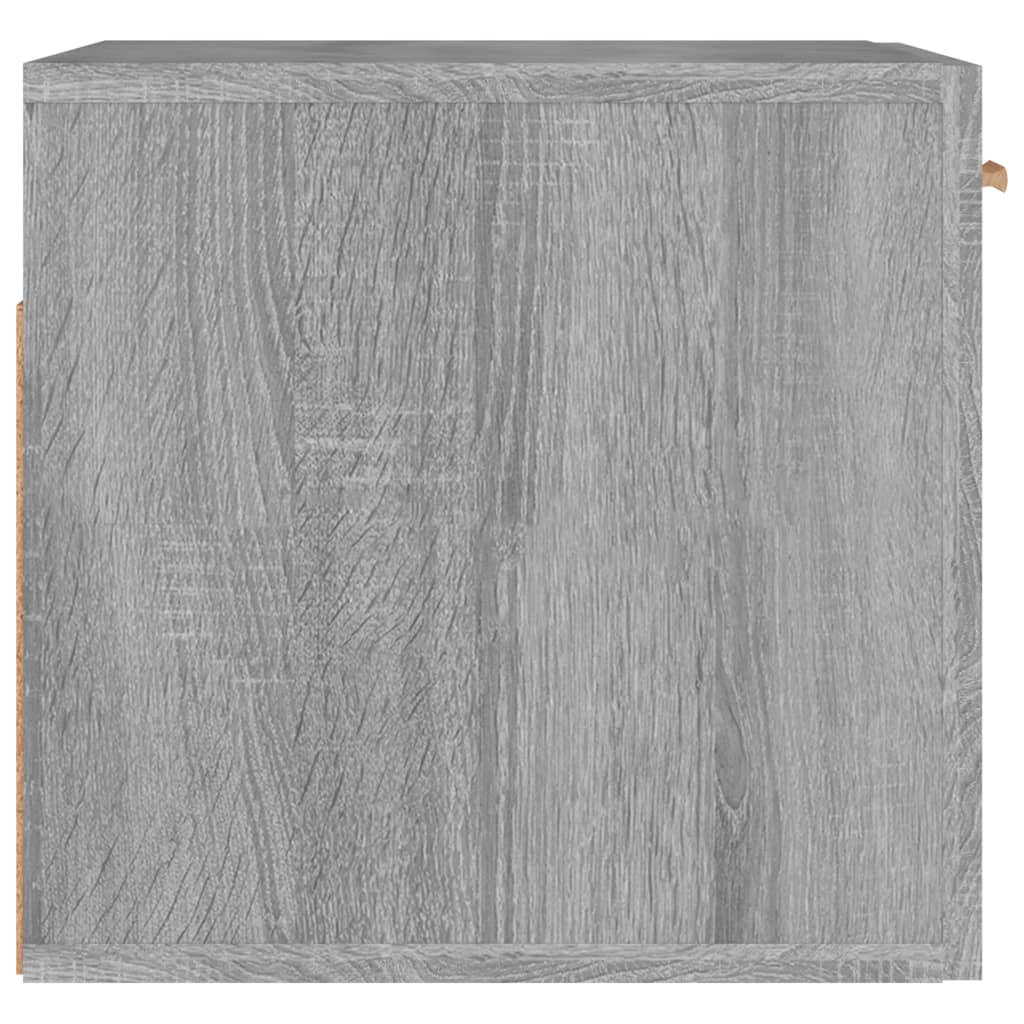 vidaXL Wandkast 80x35x36,5 cm bewerkt hout grijs sonoma eikenkleurig