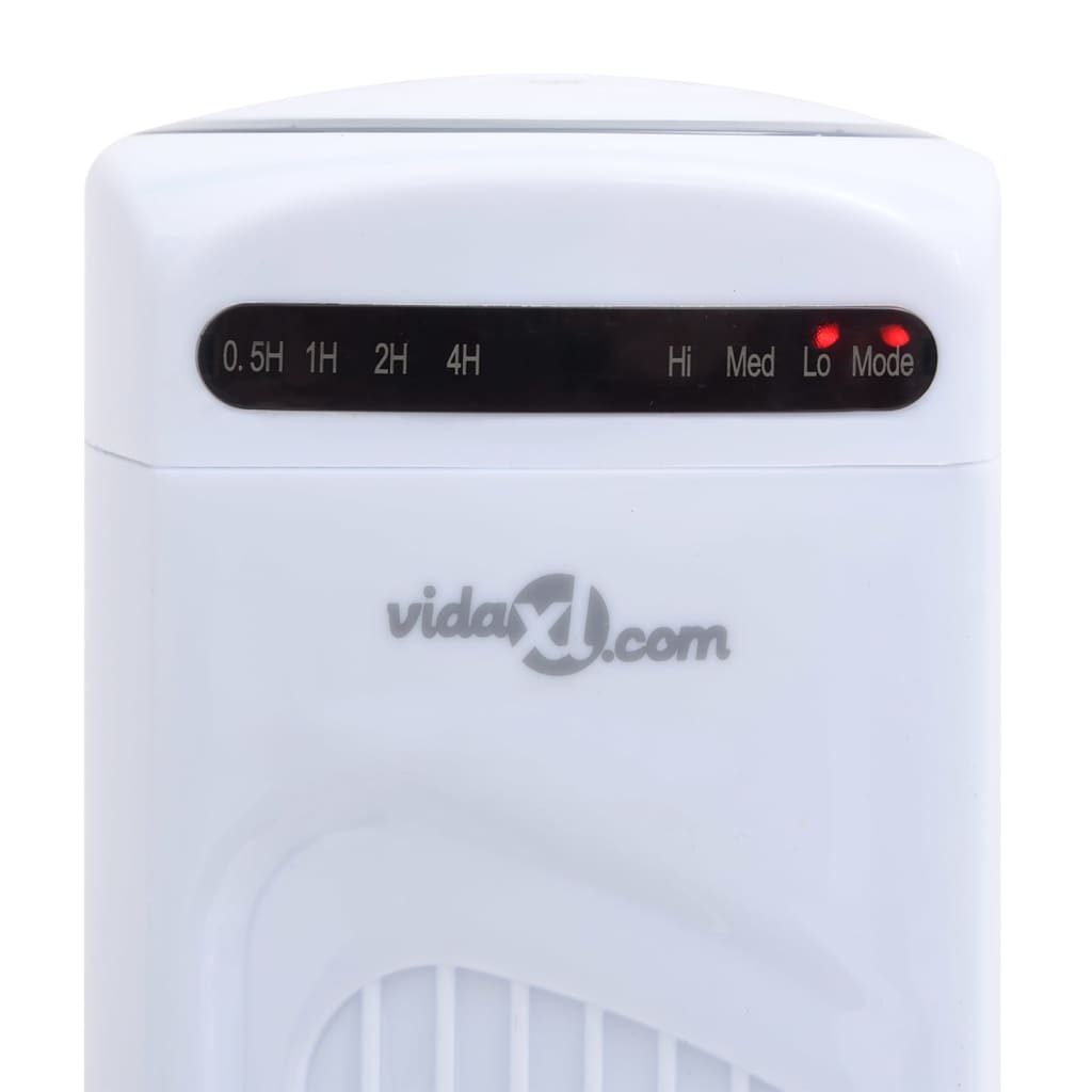 vidaXL Torenventilator met afstandsbediening en timer ø24x80 cm wit