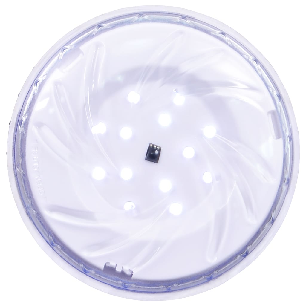 vidaXL Zwembadlamp dompelbaar drijvend LED met afstandsbediening wit