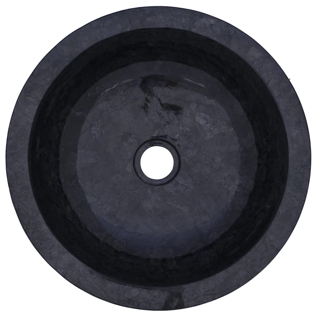 vidaXL Gootsteen 40x12 cm marmer zwart
