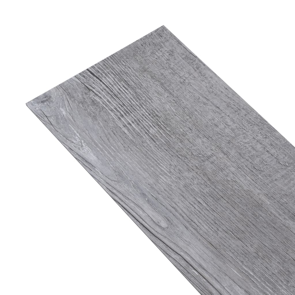 vidaXL Vloerplanken zelfklevend 5,02 m² 2 mm PVC mat houtgrijs