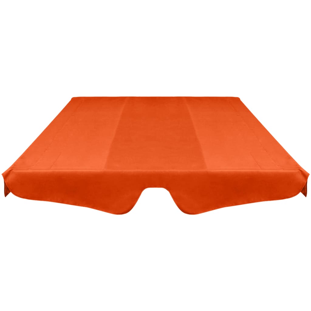 vidaXL Vervangingsluifel voor schommelbank 226x186 cm oranje