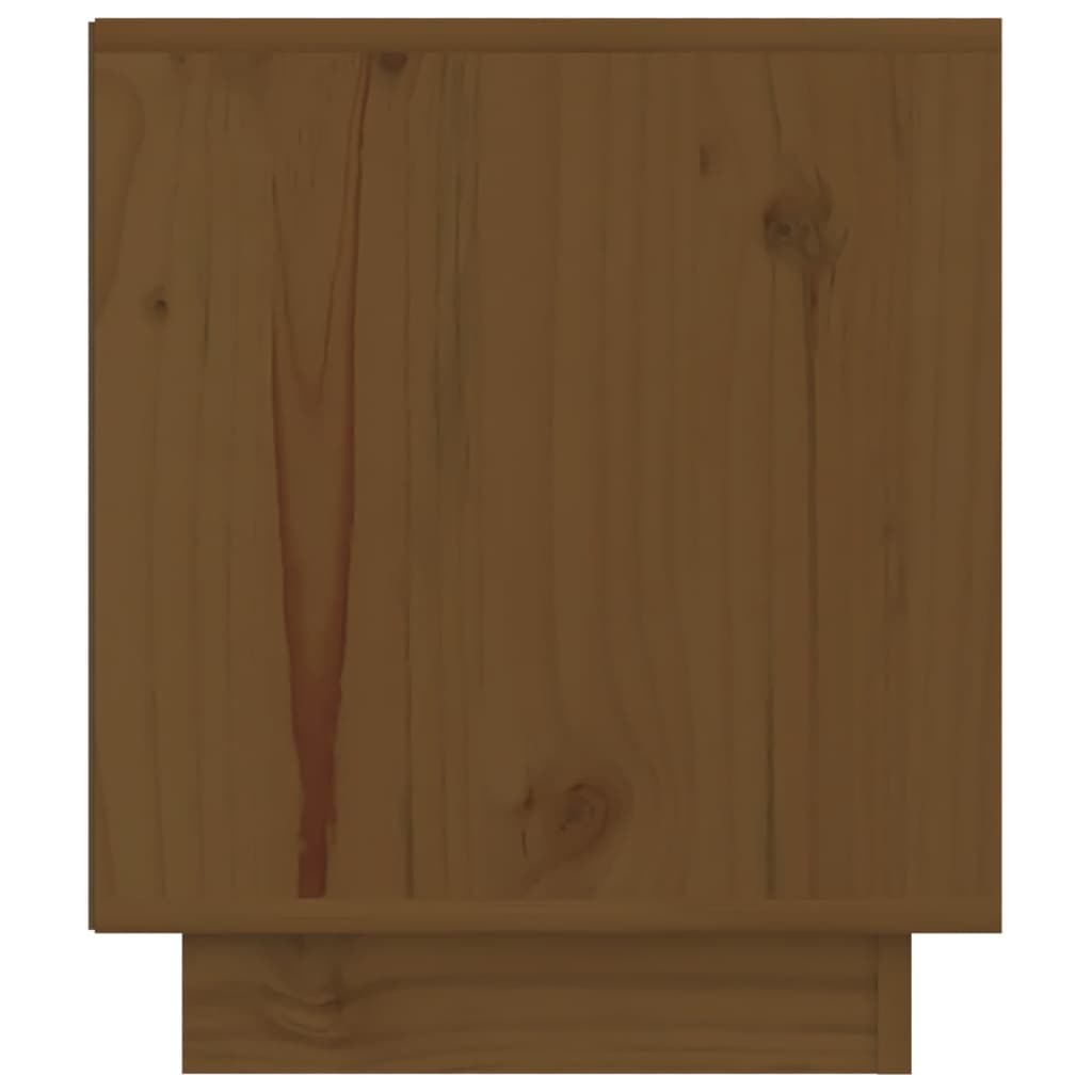 vidaXL Nachtkastjes 2 st 40x34x40 cm massief grenenhout honingbruin