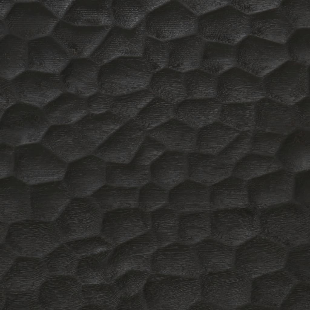 vidaXL Badkamerspiegel 50x70x2,5 cm massief mangohout en glas zwart