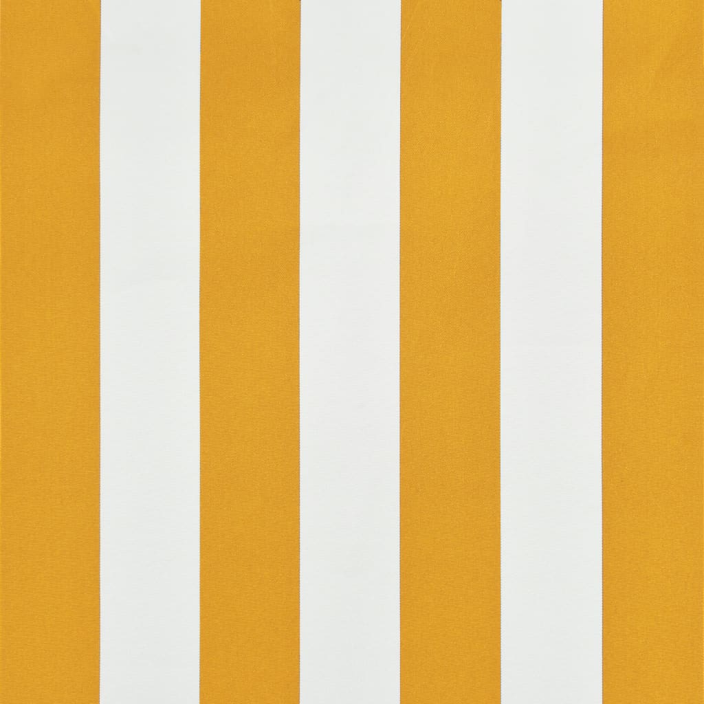 vidaXL Luifel uittrekbaar 350x150 cm geel en wit