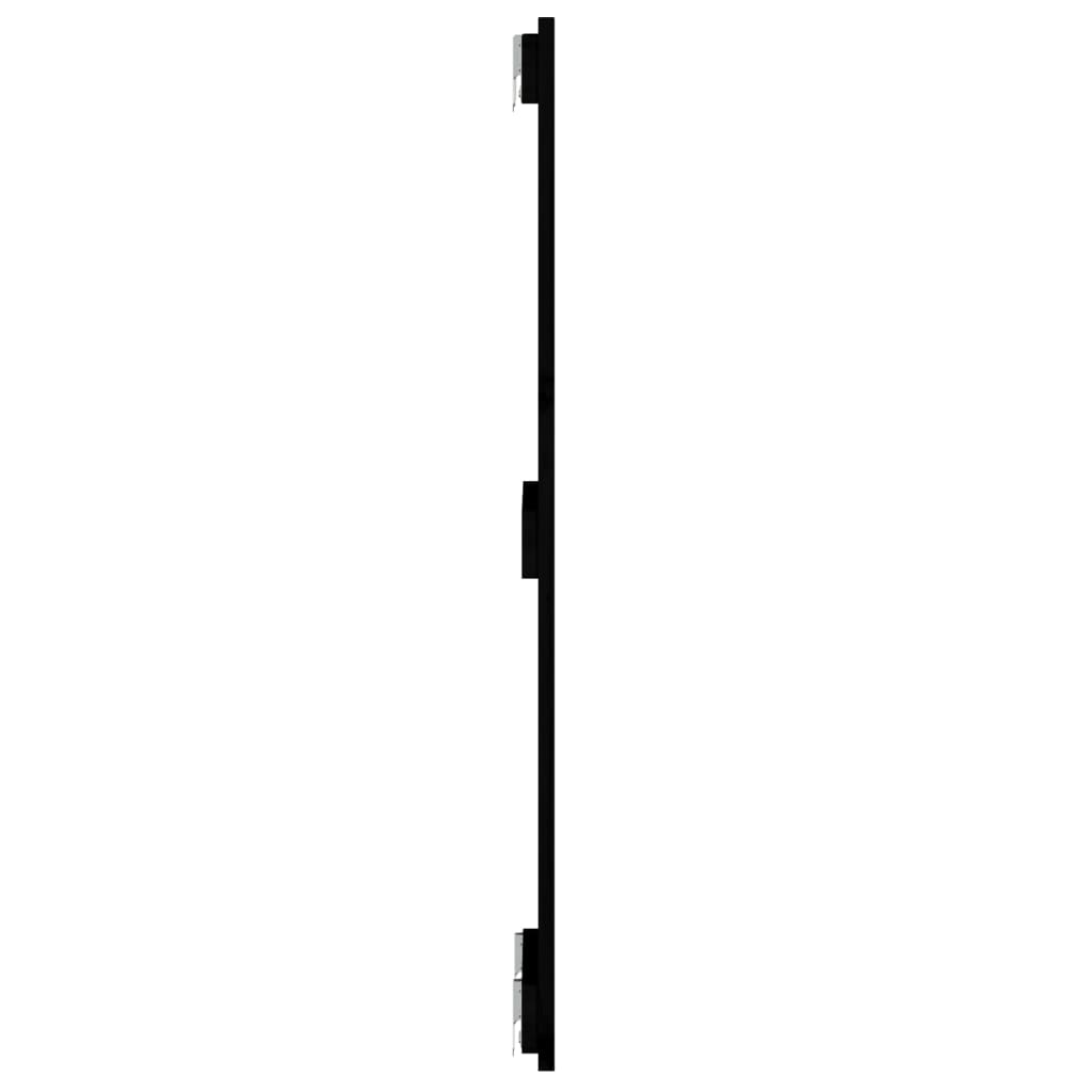 vidaXL Wandhoofdbord 82,5x3x90 cm massief grenenhout zwart