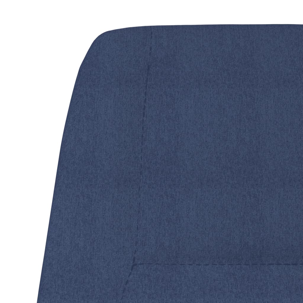 vidaXL Relaxstoel stof blauw