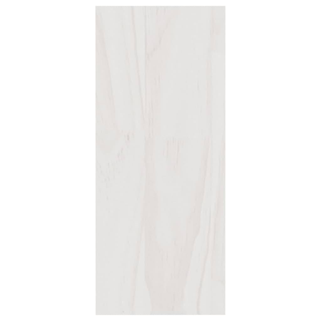 vidaXL Boekenkast 40x30x71,5 cm massief grenenhout wit