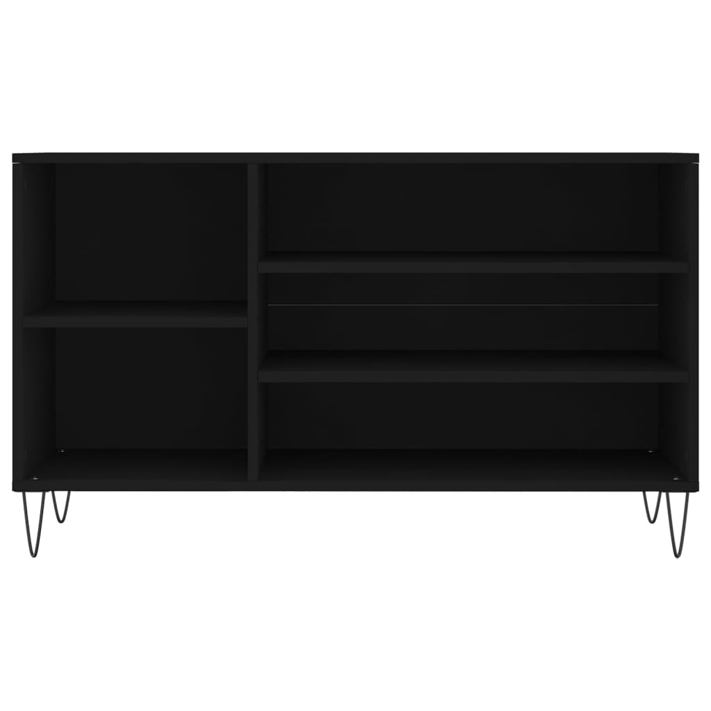 vidaXL Schoenenkast 102x36x60 cm bewerkt hout zwart