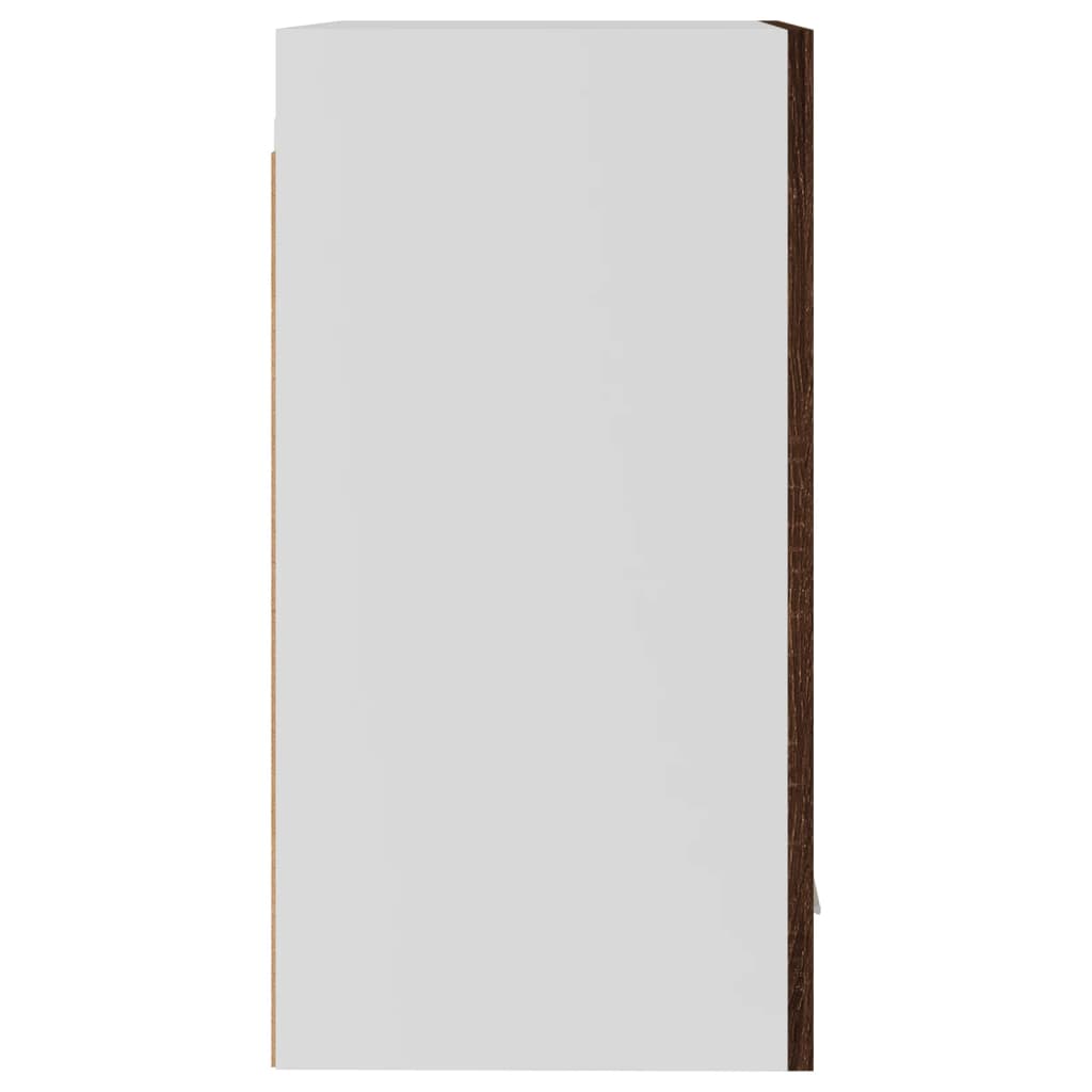 vidaXL Wandkast 39,5x31x60 cm bewerkt hout bruin eikenkleur