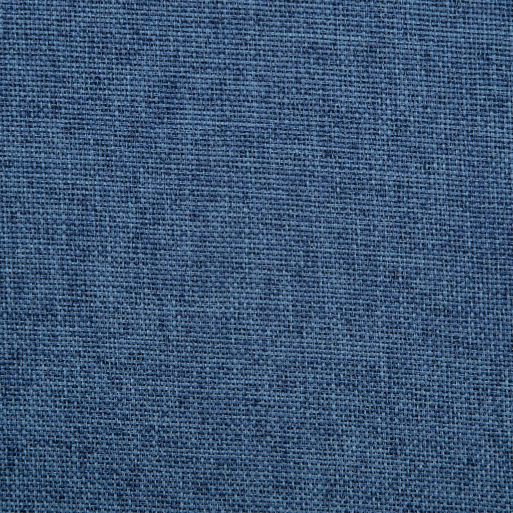 vidaXL Eetkamerstoel draaibaar stof blauw