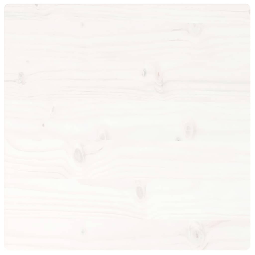 vidaXL Tafelblad vierkant 40x40x2,5 cm massief grenenhout wit
